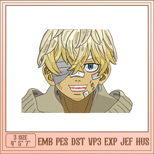 Anime Boy Embroidery Design