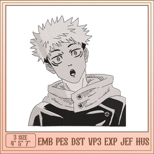 Anime Boy Embroidery Design 4x5x7