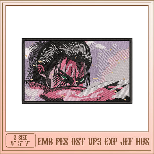 Anime Character Embroidery Design for All Machine Formats