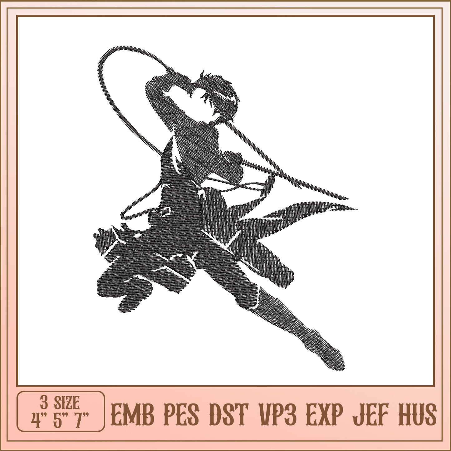 Anime Embroidery Design