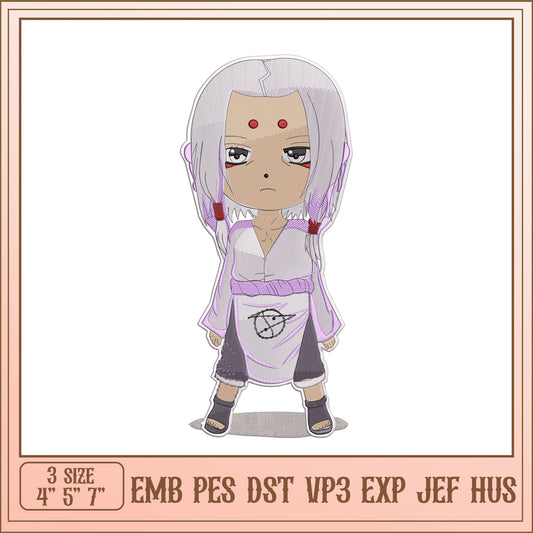 Anime Embroidery Design 3 Sizes EMB PES DST VP3 EXP JEF HUS