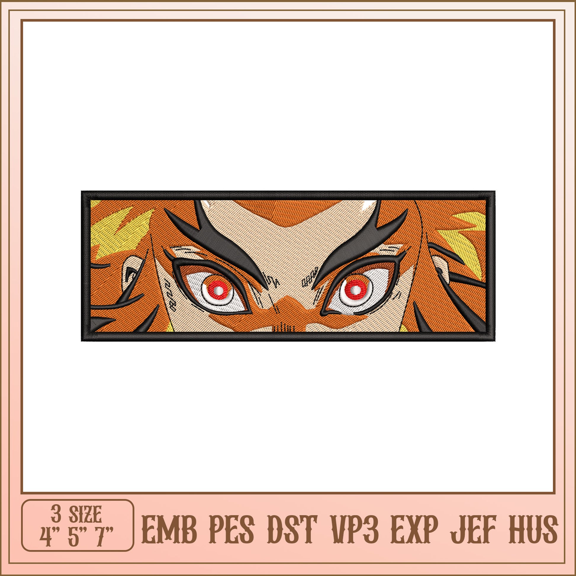 Anime Eyes Embroidery Design - EMB PES DST VP3