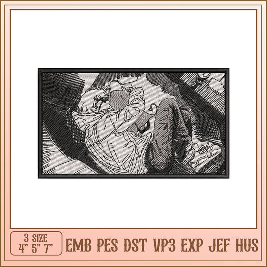 Anime Guy Embroidery Design