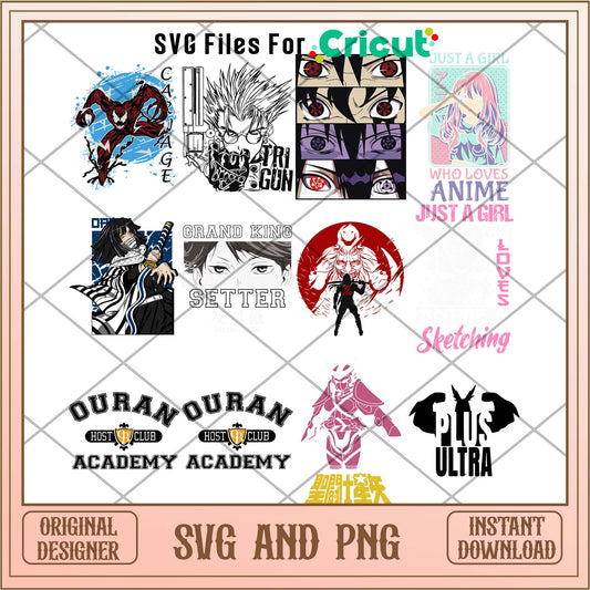 Anime Ouran academy svg bundle, Anime bundle - Svgfileforcricut