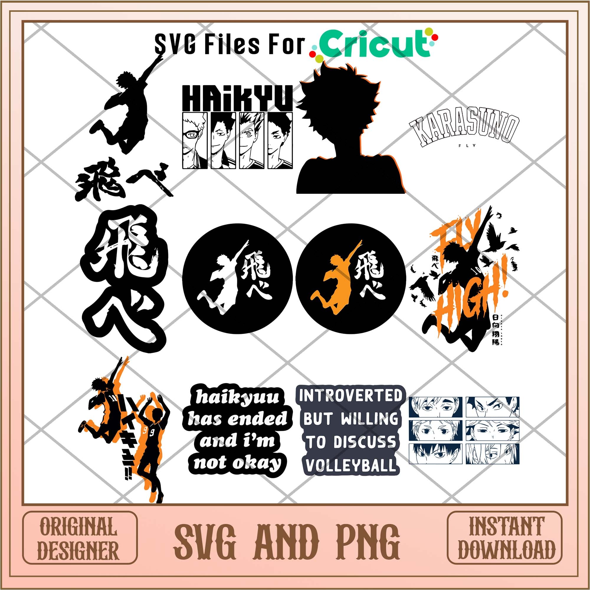 Anime Haikyu charactes svg bundle, Anime bundle - Svgfileforcricut ...