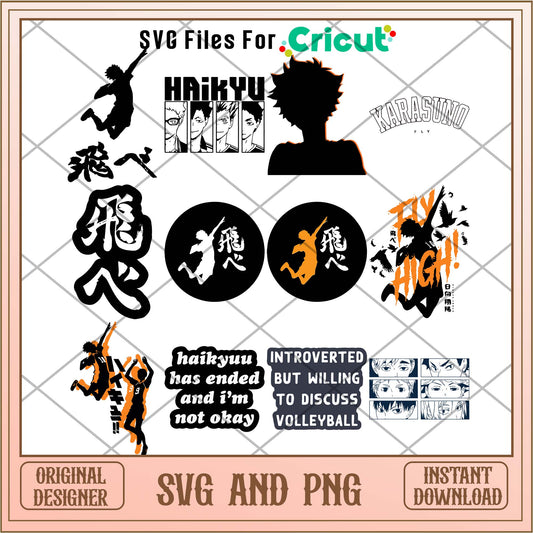 Anime Haikyu charactes svg bundle, Anime bundle - Svgfileforcricut