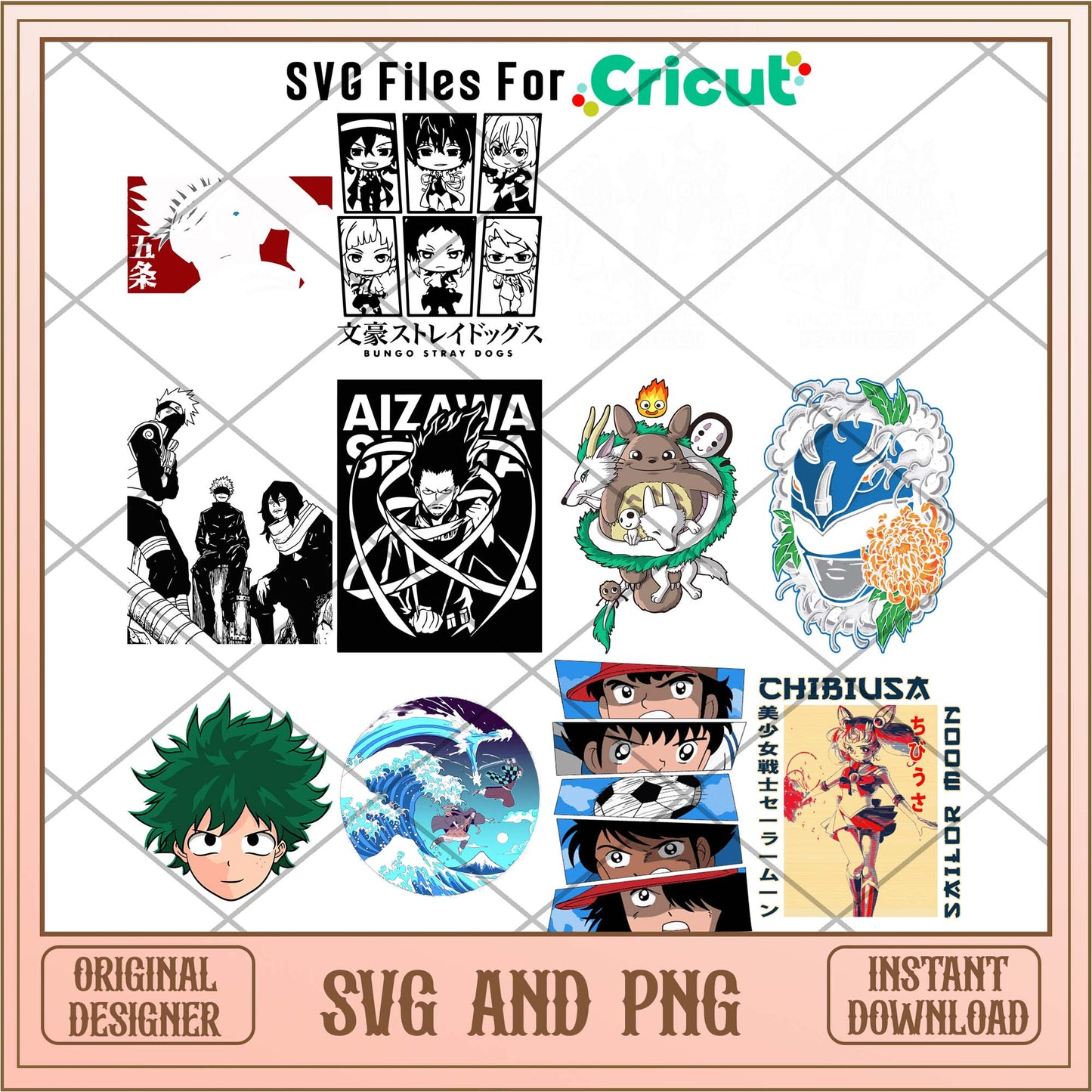 Anime characters svg bundle, Anime bundle - Svgfileforcricut