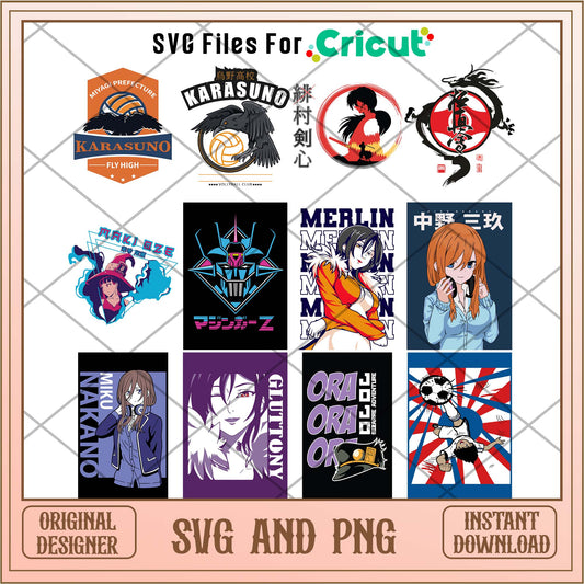 Anime karasuno svg bundle