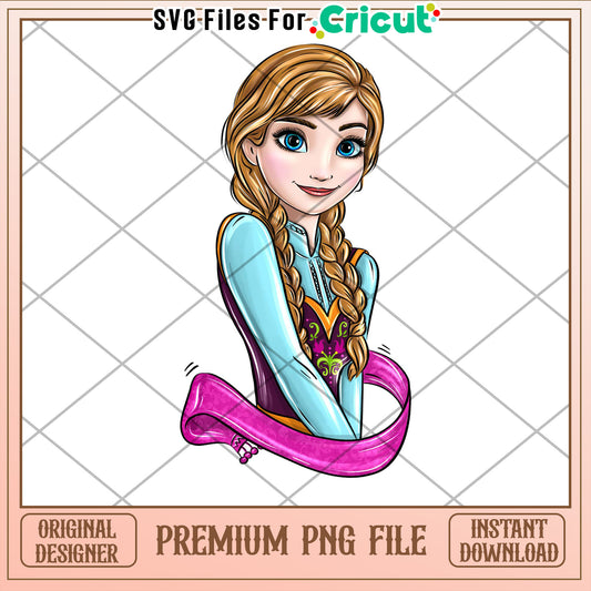 Anna Frozen PNG Cricut Premium
