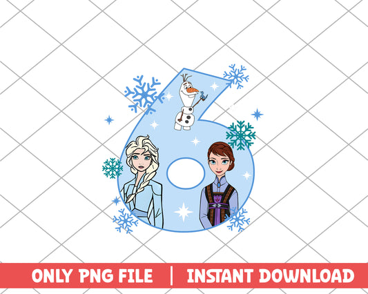 Anna and elsa frozen six disney png 