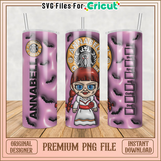 Annabelle Starbucks Tumbler PNG