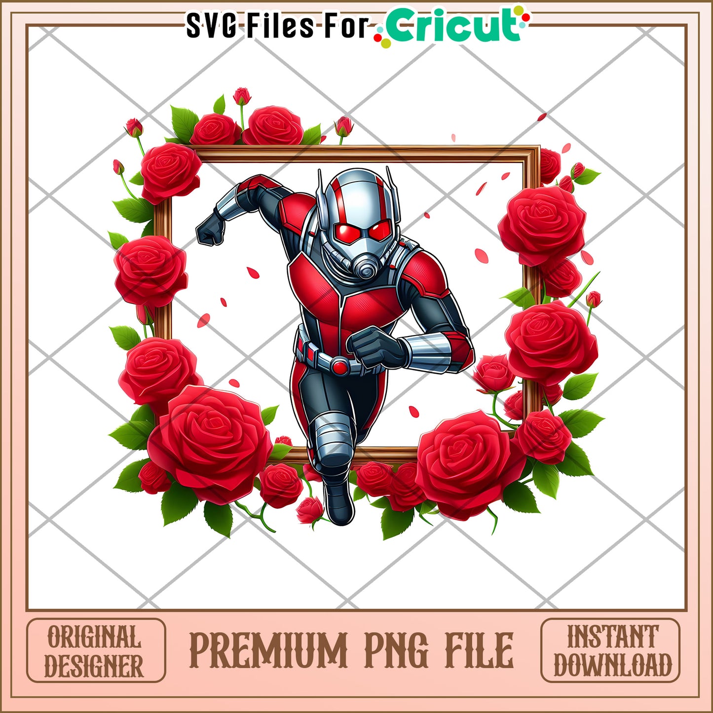 Ant-Man Roses PNG Sublimation Design