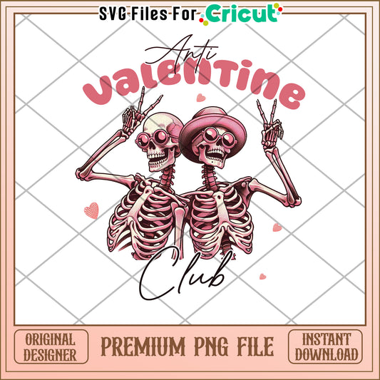Anti Valentine Skeletons PNG Download