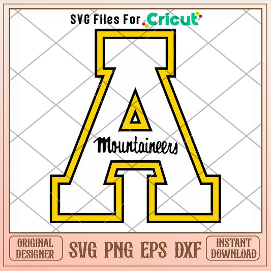 Appalachian State Mountaineers Logo Svg, Appalachian State Mountaineers Svg, NCAA Svg