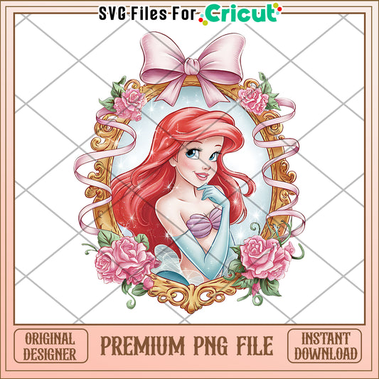 Ariel Design PNG File, Perfect for Crafting and Creative Projects