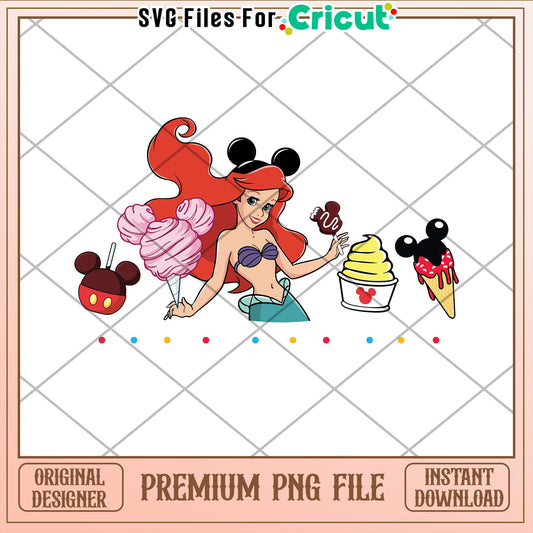 Ariel Disney Treats PNG