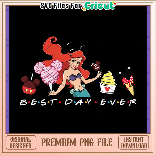 Ariel Disney Treats PNG Design