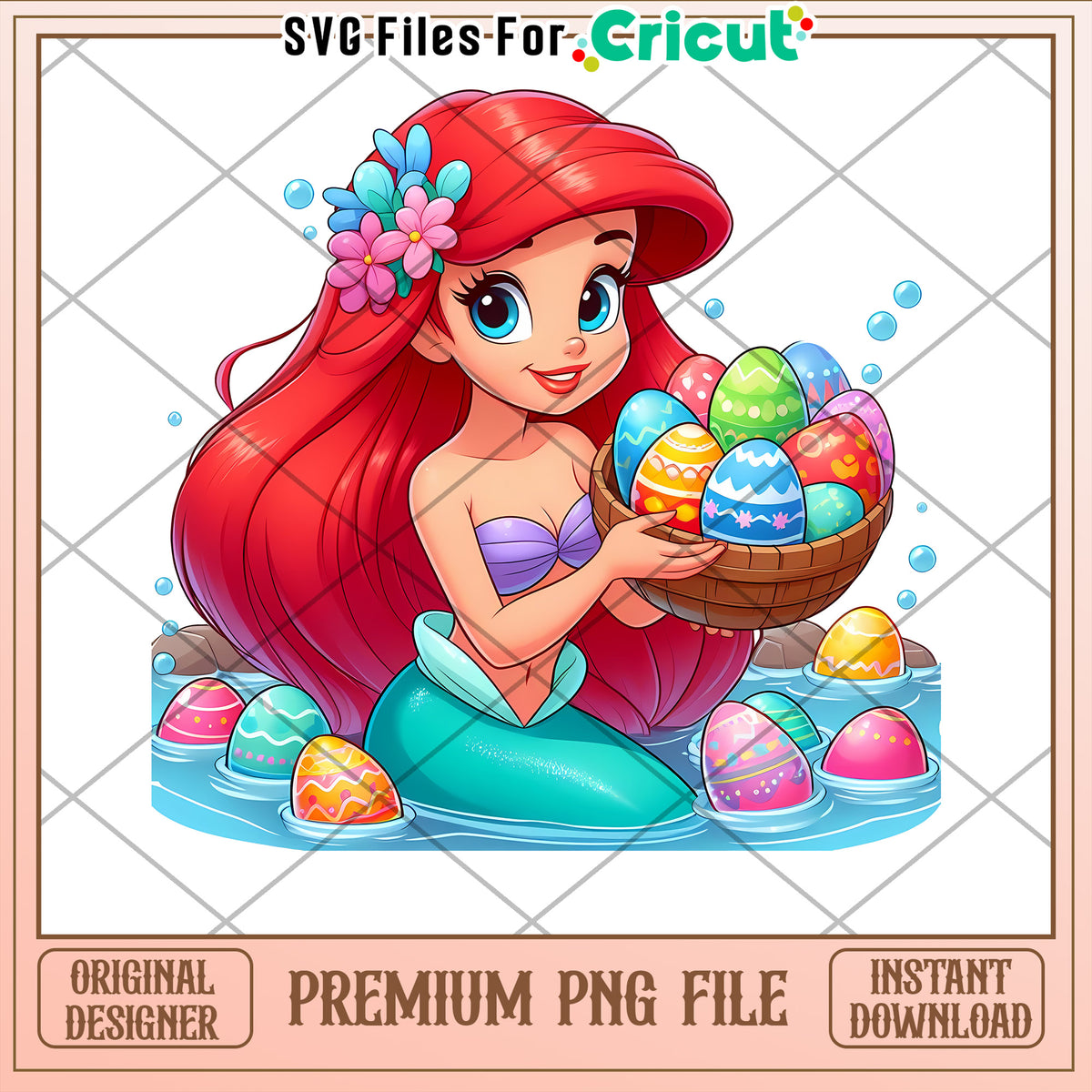 Ariel Easter PNG Sublimation Design – svg files for cricut
