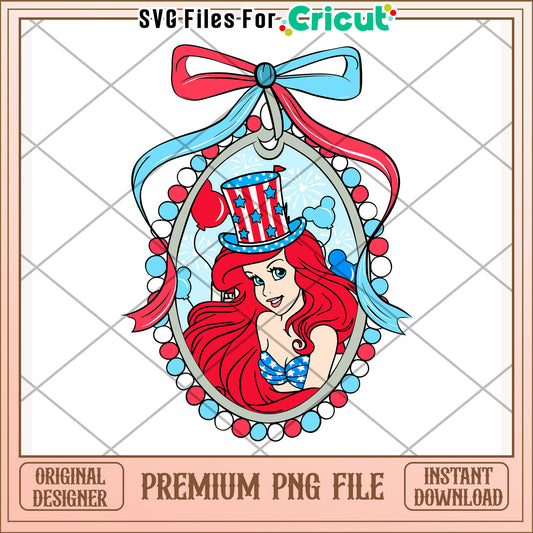 Ariel princess png, independence day png, disney princess png
