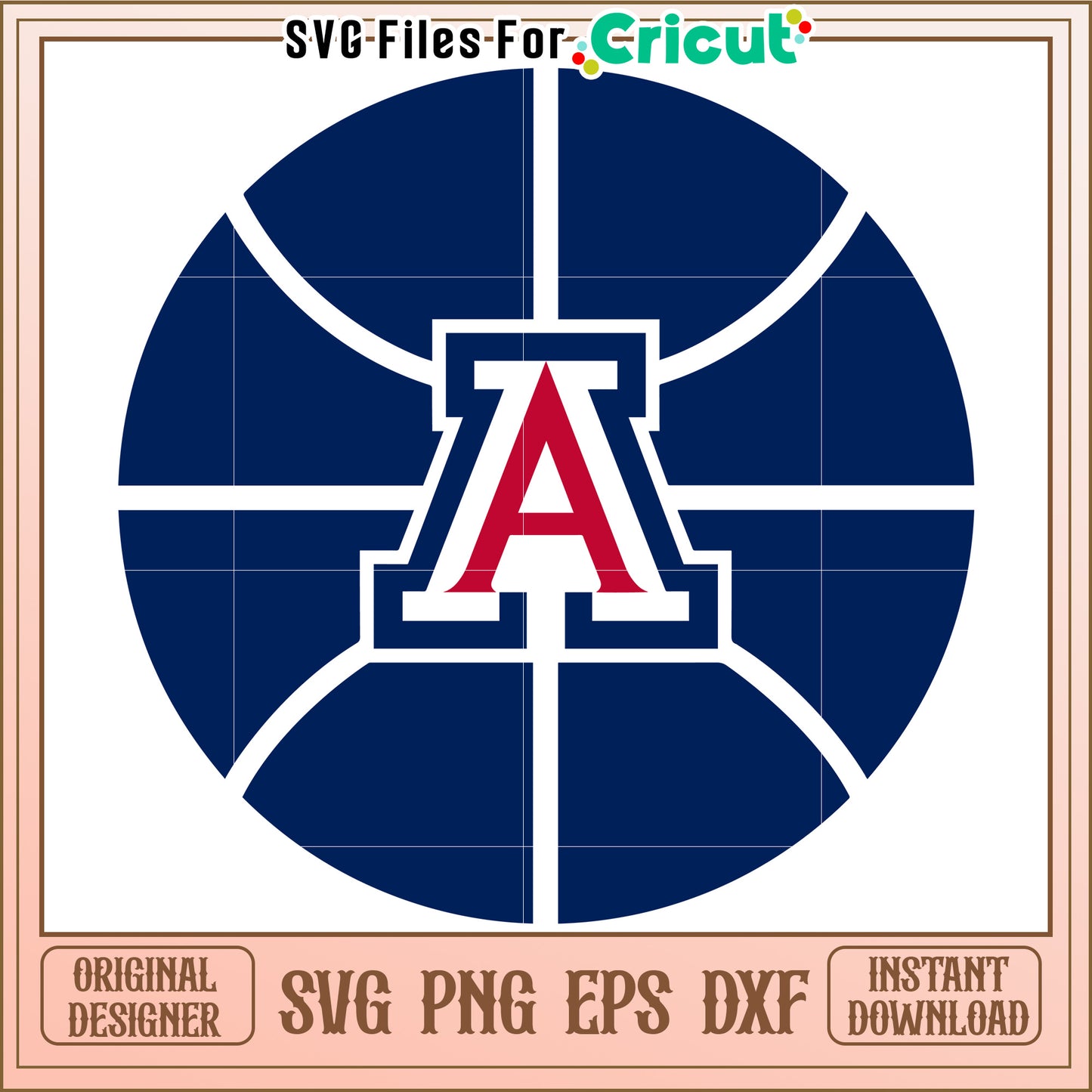 Arizona Basketball SVG File for Cricut, Instant Download High Quality Design