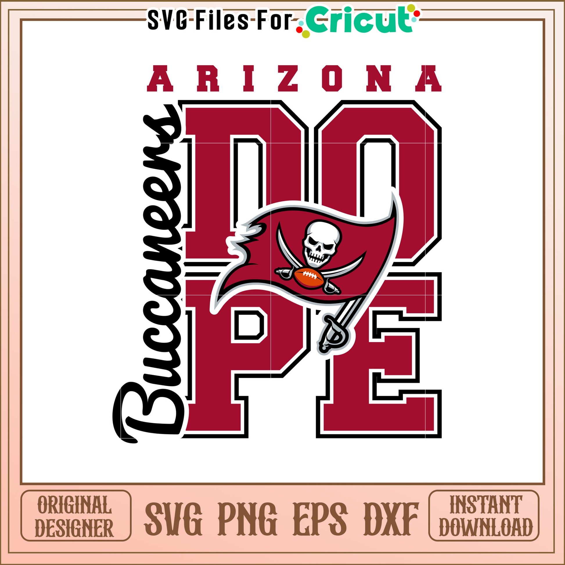 Arizona Buccaneers PE SVG Design