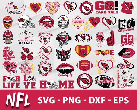 Arizona cardinals nfl bundle svg, Arizona cardinals football​ svg