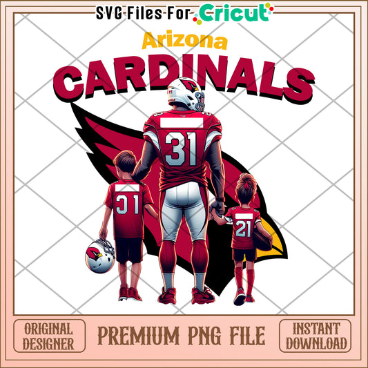 Arizona Cardinals Fan Design, Perfect for Cricut Projects