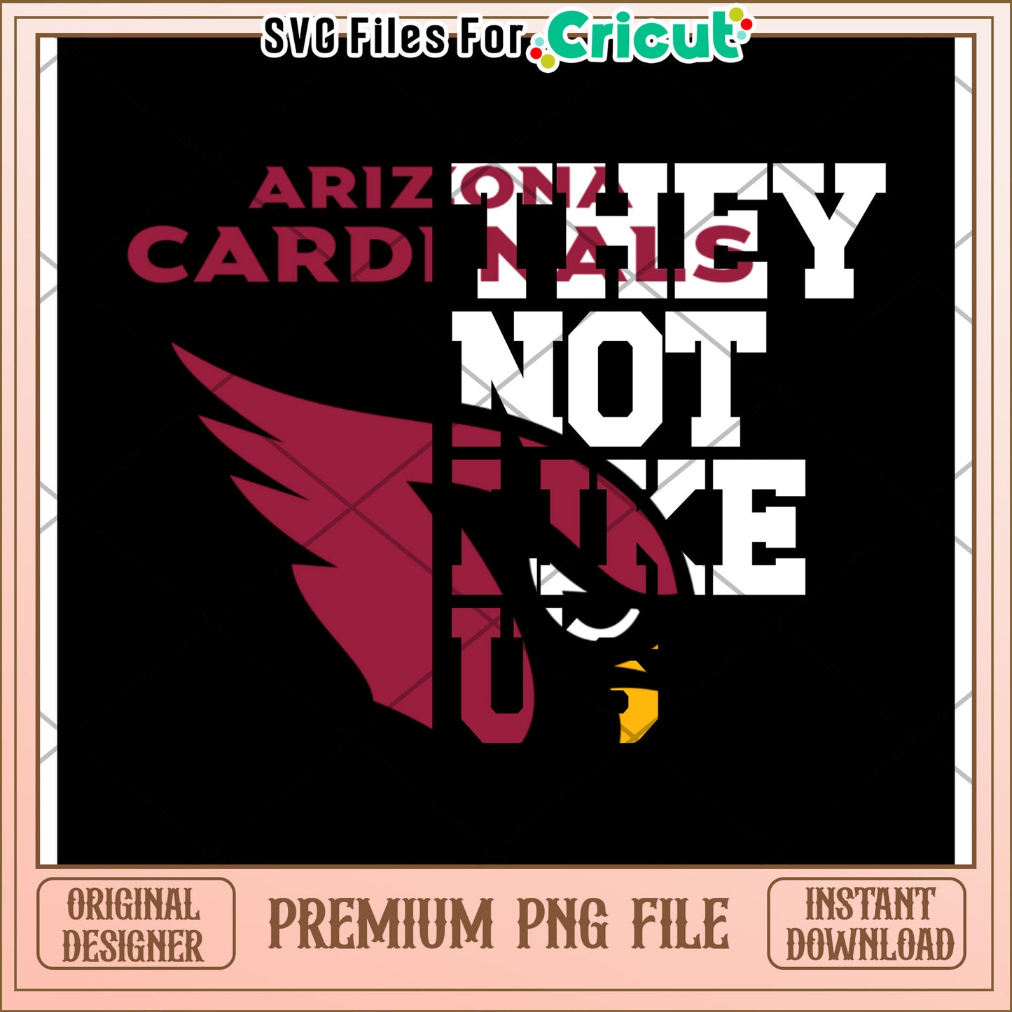 Arizona Cardinals PNG Design File, Perfect for Cricut Projects