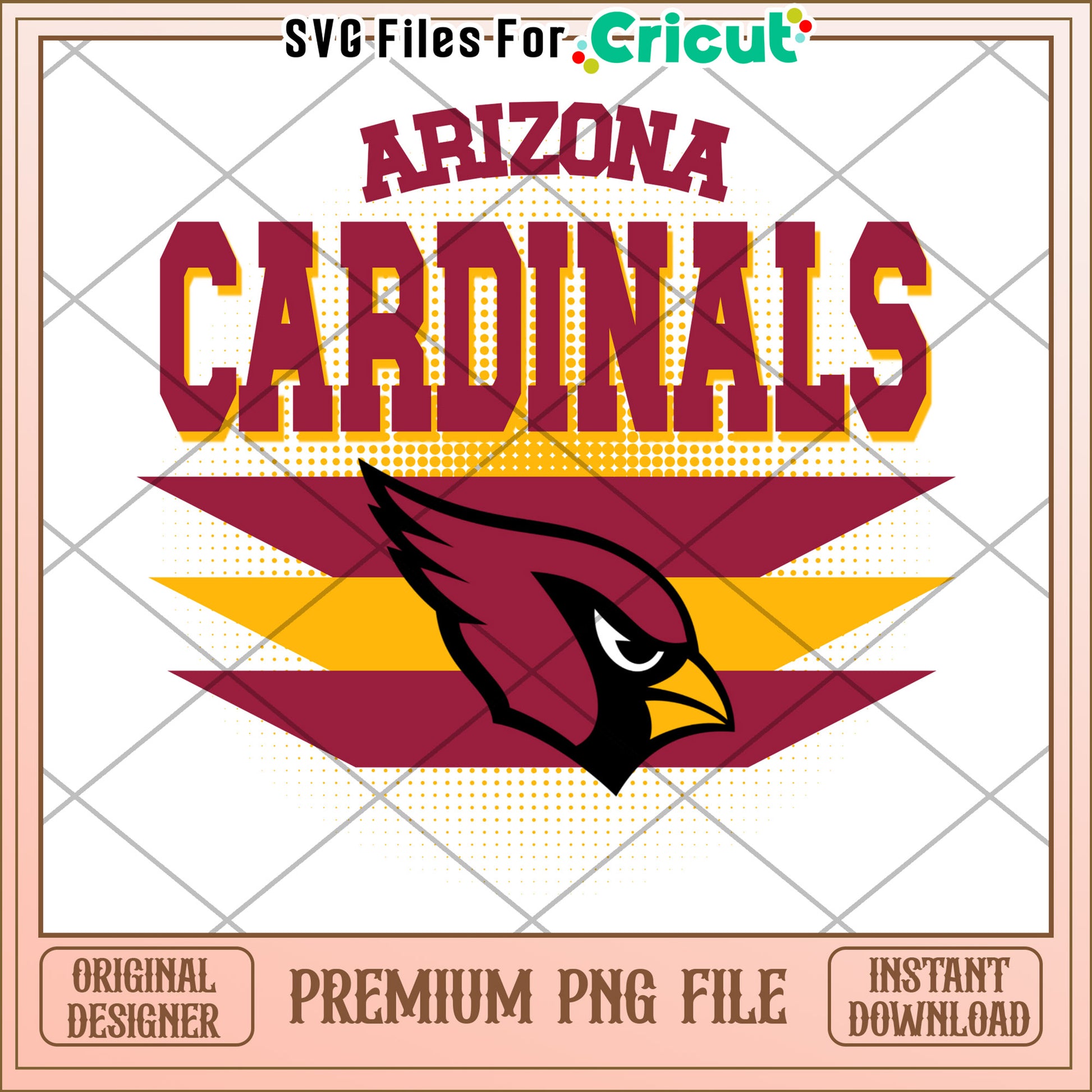 Arizona Cardinals PNG Design, perfect for crafting projects