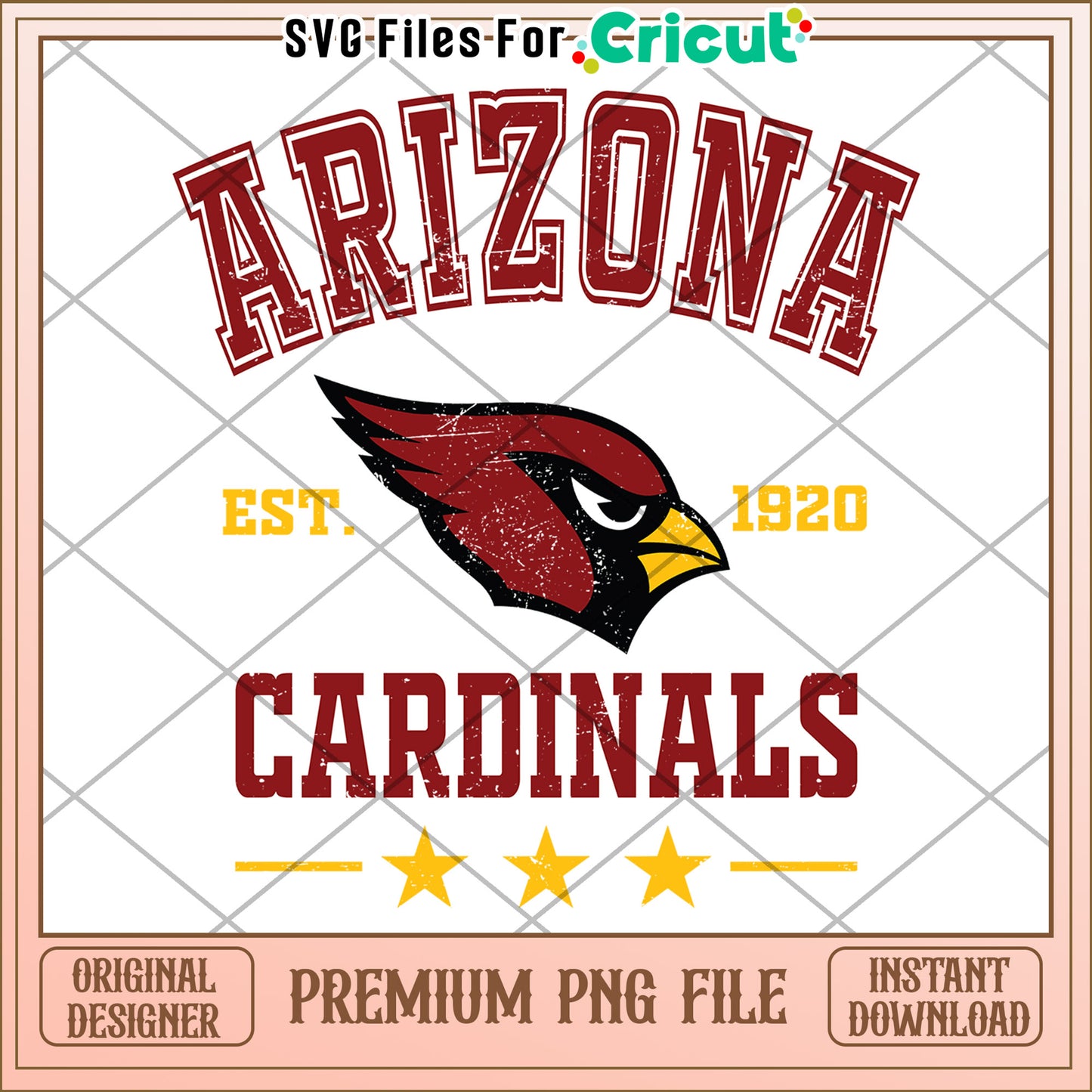 Arizona Cardinals PNG Design, perfect for team spirit projects