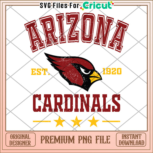 Arizona Cardinals PNG Design, perfect for team spirit projects