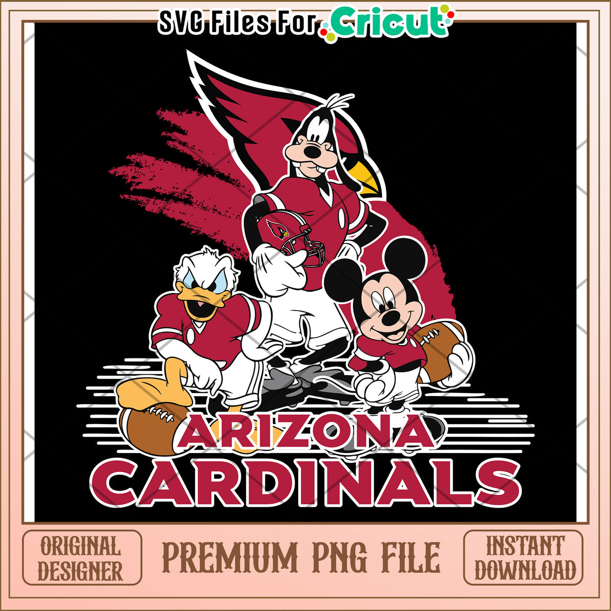 Arizona Cardinals PNG File, Download Fun Disney Characters Now – svg ...