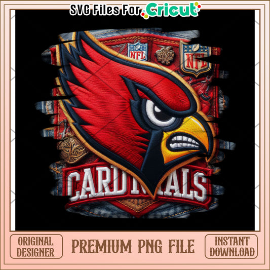 Arizona Cardinals PNG file, perfect for sports-themed projects