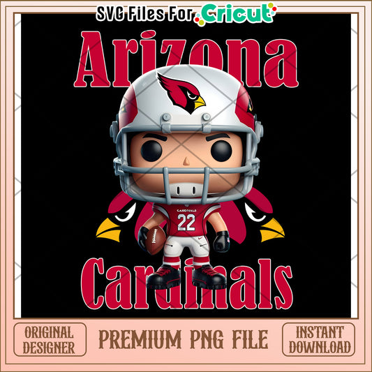 Arizona Cardinals PNG file for Cricut, perfect for sports fans