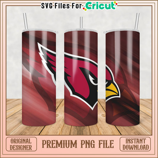 Arizona Cardinals Tumbler PNG Design