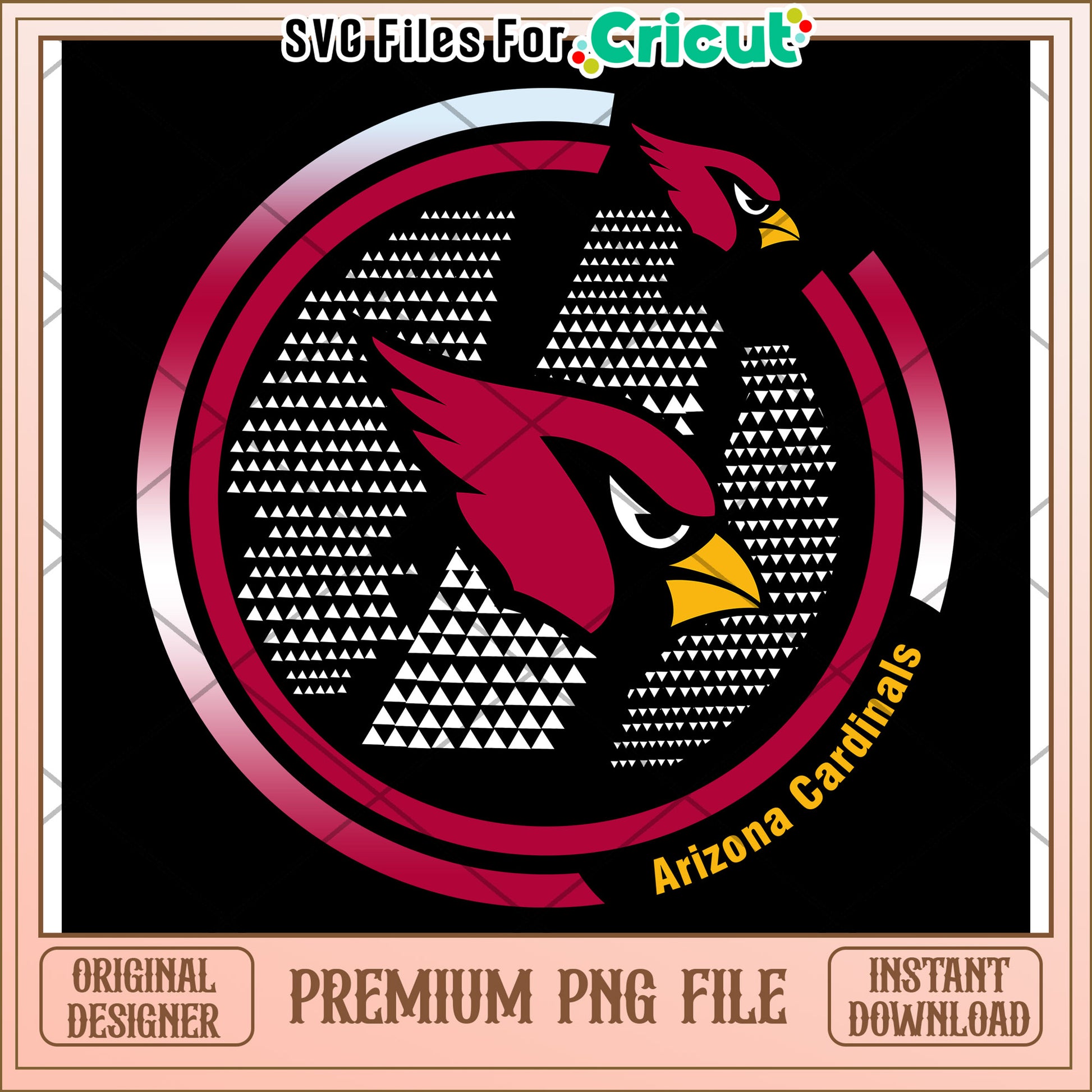 Arizona Cardinals logo design for crafting projects, perfect for Cricut