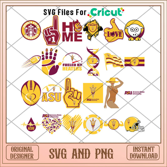 Arizona State university svg, Arizona State svg bundle, NCAA svg