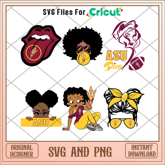 Arizona State girl svg, Arizona State svg bundle, NCAA svg