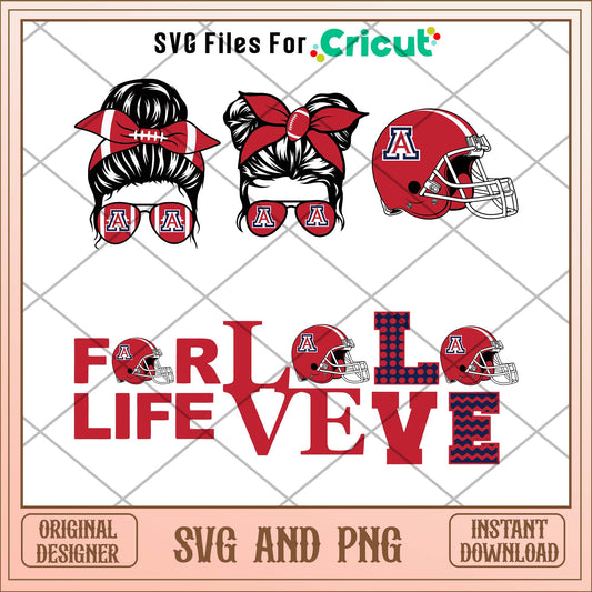 Arizona Wildcats love svg, Arizona Wildcats svg bundle, NCAA svg