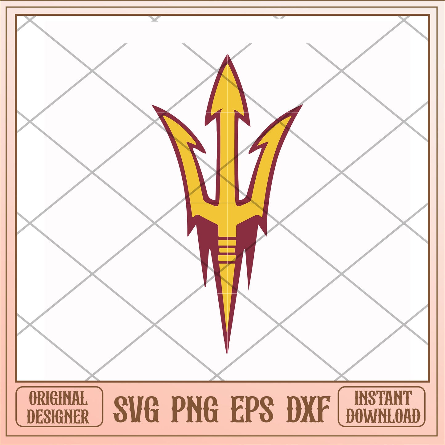 Arizona State Sun Devils Trident Logo svg, trident logo svg, ncaa svg