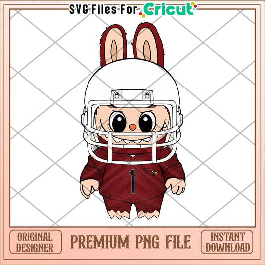 Arizona cardinals labubu png, nfl labubu png, super bowl png