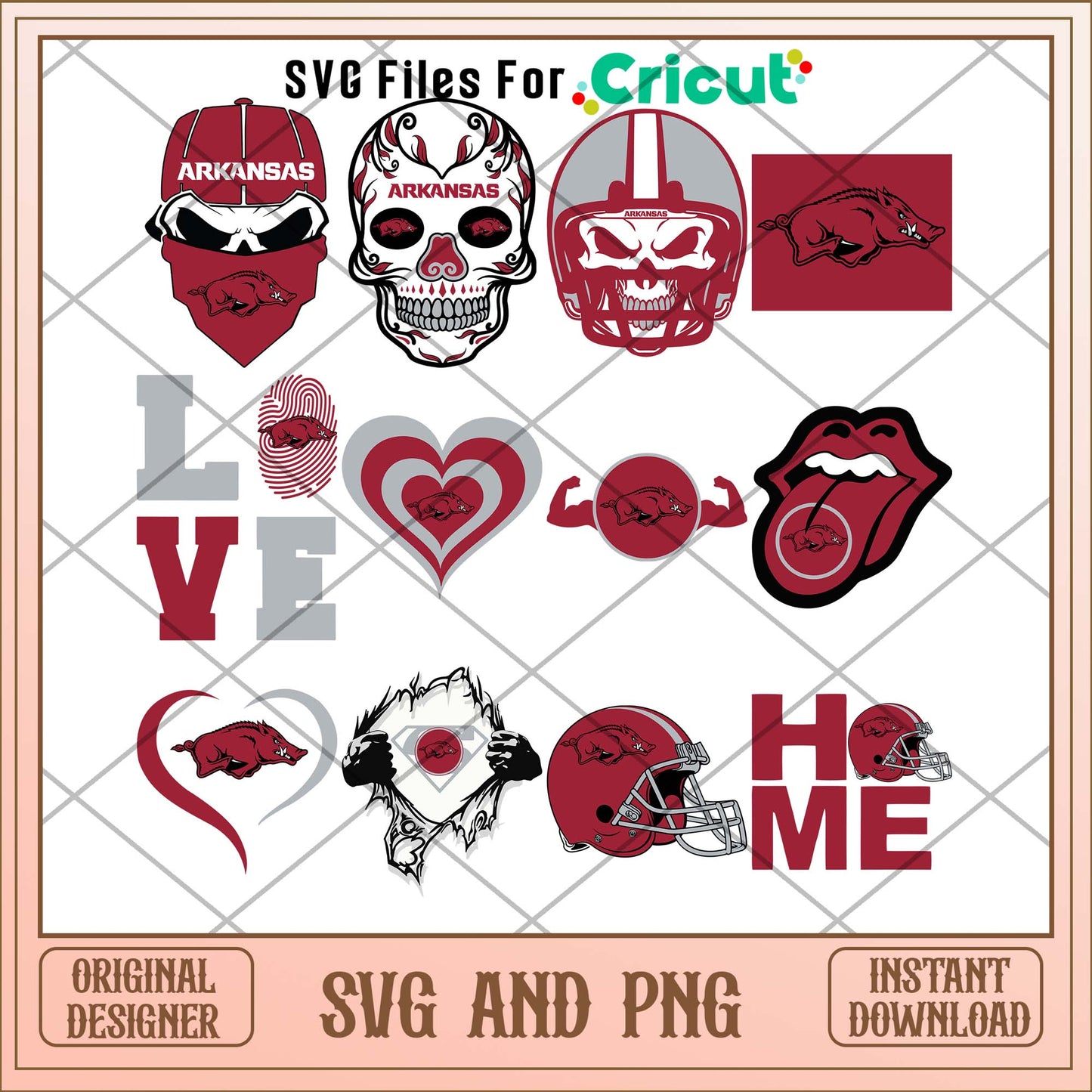 Arkansas Razorbacks skull svg, Arkansas Razorbacks svg bundle, NCAA svg