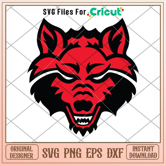 Arkansas State Red Wolves Logo Svg, Arkansas State Red Wolves Svg, NCAA Svg