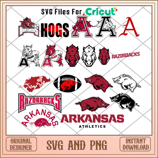 Arkanzas Hogs svg, Arkanzas Hogs svg bundle, NCAA svg