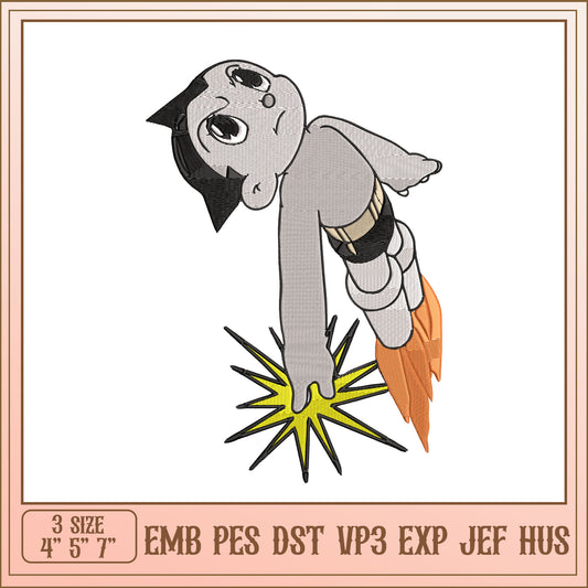 Astro Boy Embroidery Design