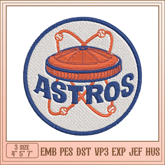 Astros Embroidery Design - EMB PES DST VP3