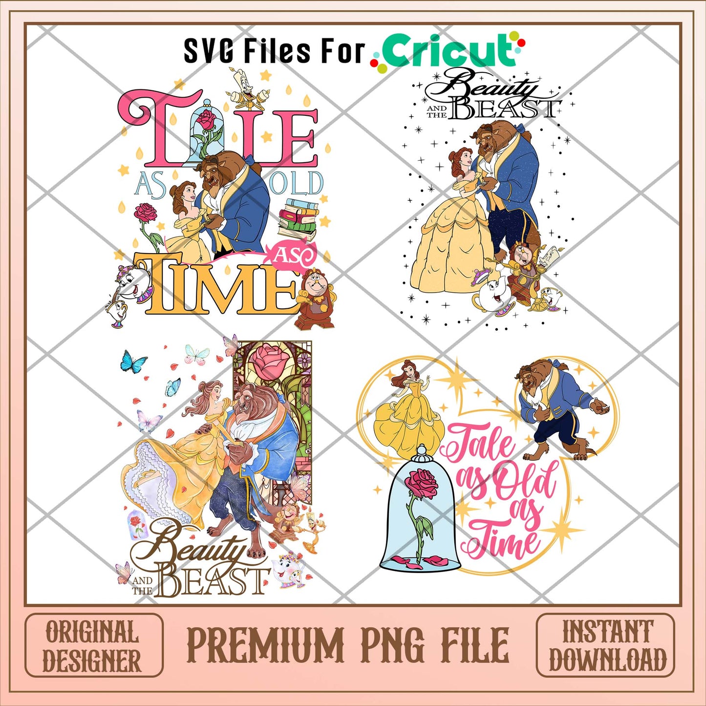 Disney Beauty and the beast png bundle