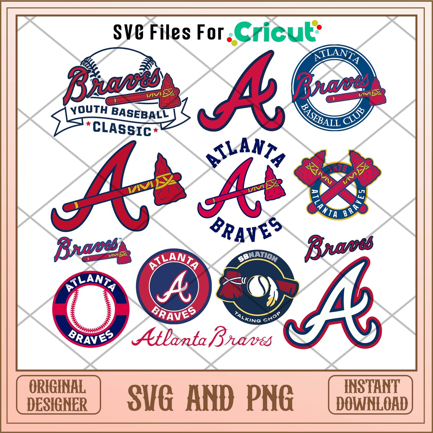 Atlanta Braves svg, Atlanta Braves svg bundle, MLB svg