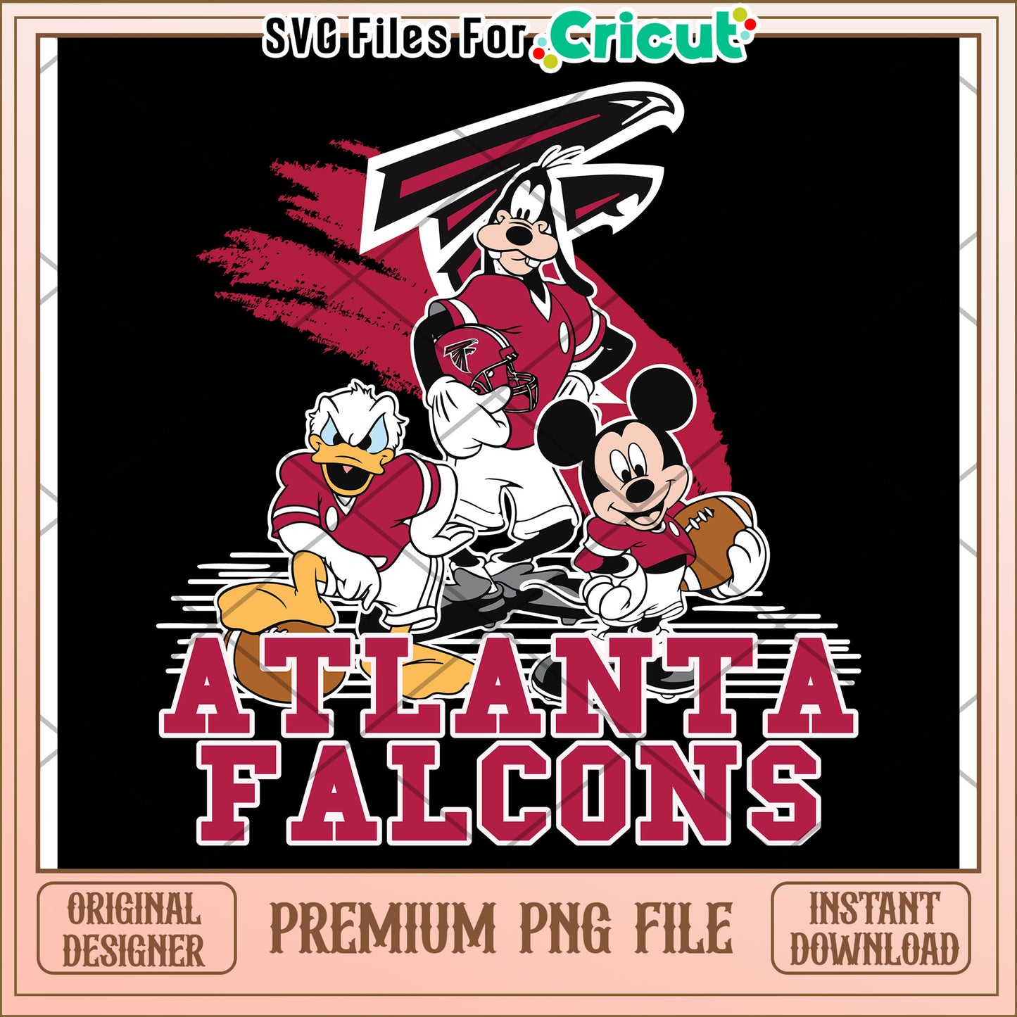 Atlanta Falcons Characters PNG File, Perfect for Cricut Projects