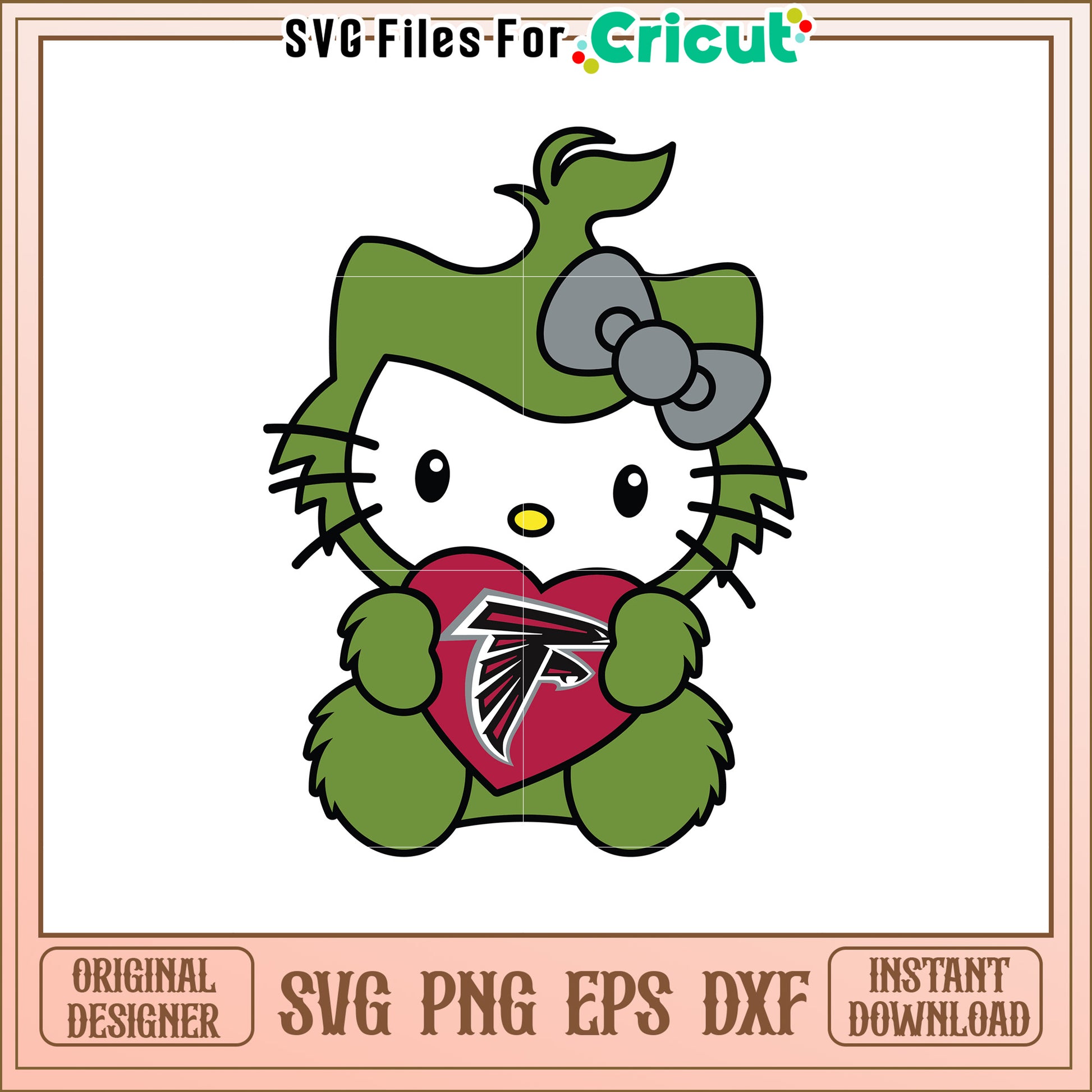 Atlanta Falcons Hello Kitty SVG